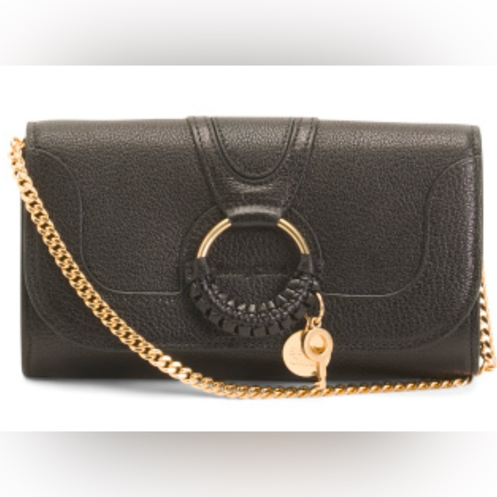 SEE BY CHLOE Leather Hana Flap Over Crossbody